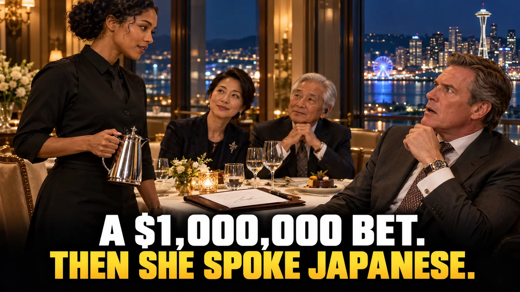 He Bet $1 Million the Waitress Couldn’t Speak Japanese—Then She Translated the Words He Wanted Left Out
