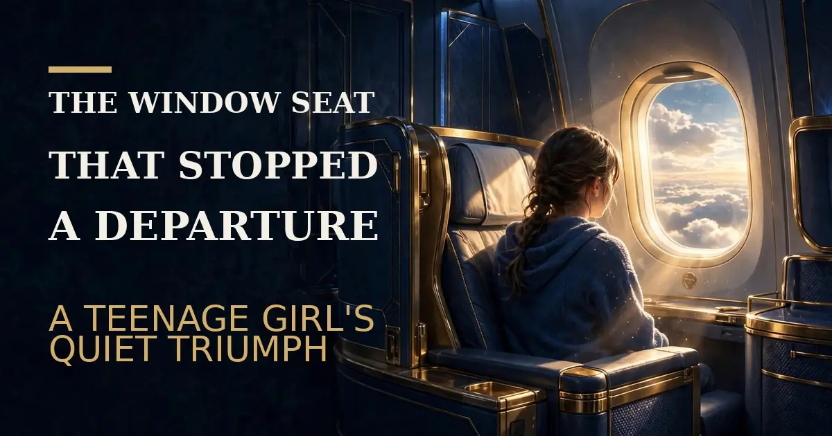 THE WINDOW SEAT THAT STOPPED A DEPARTURE: A TEENAGE GIRL'S QUIET TRIUMPH