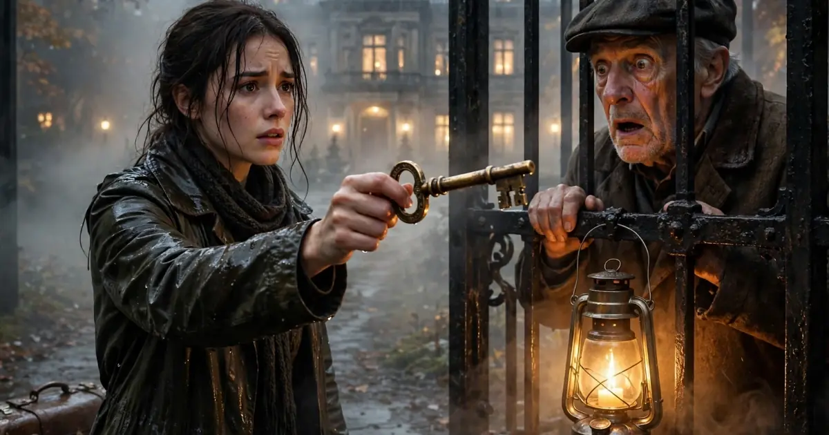 She Stood at the Grand Iron Gate of Whitmore House Holding a Brass Key Her Grandfather Had Kept for Fifty Years