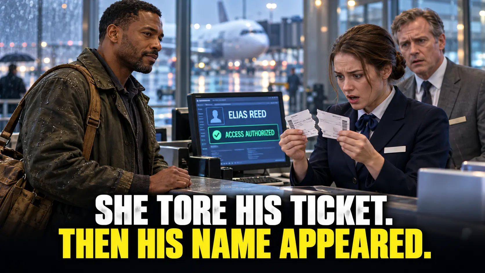 She Tore His Boarding Pass at Check-In—Then His Name Appeared on the Screen, and Her Supervisor Stopped Smiling