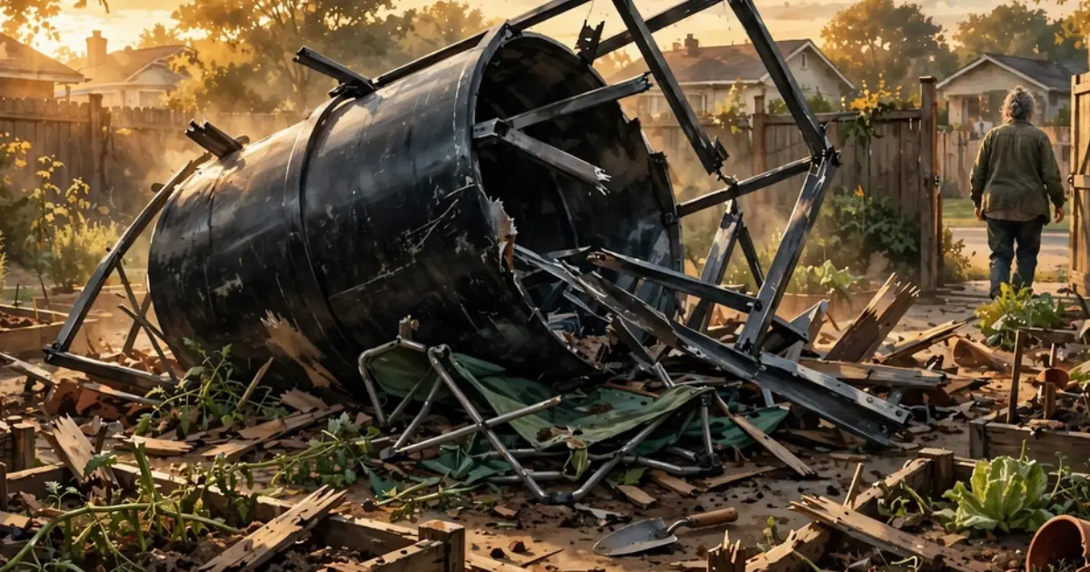 A Woman Next Door Damaged the Support Holding My 800-Kilogram Water Tank — It Crashed Onto the Exact Spot Where I Usually Sat