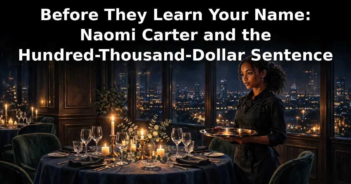 Before They Learn Your Name: Naomi Carter and the Hundred-Thousand-Dollar Sentence