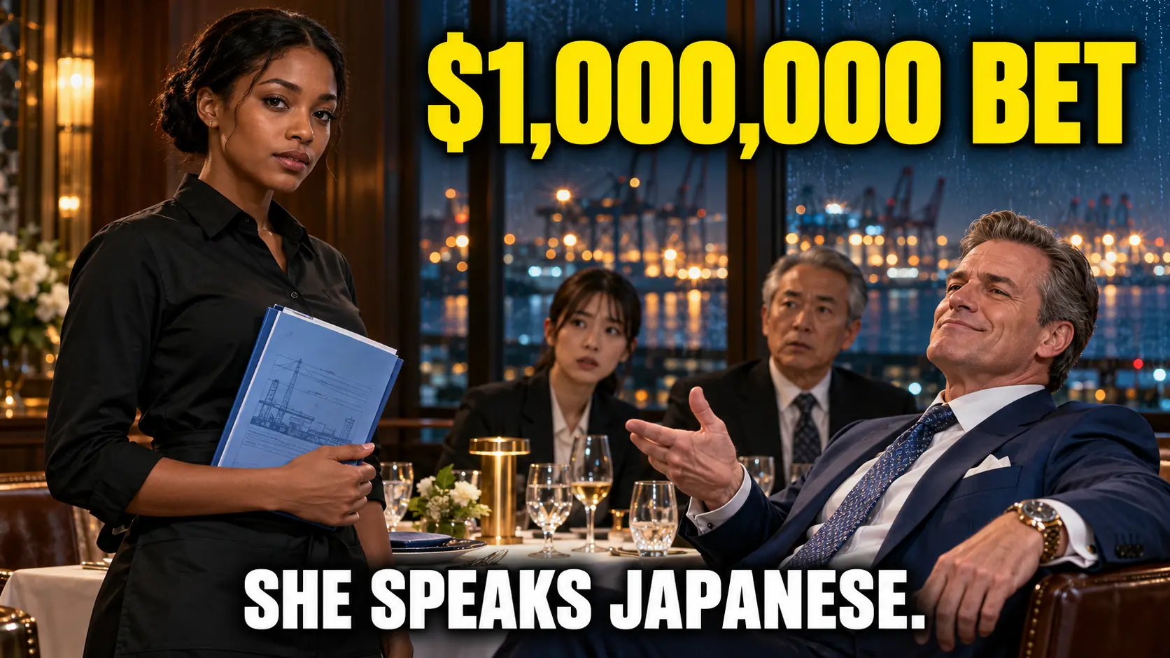 He Bet a Waitress $1 Million She Couldn’t Speak Japanese—Then She Read the Warning Hidden in His Report