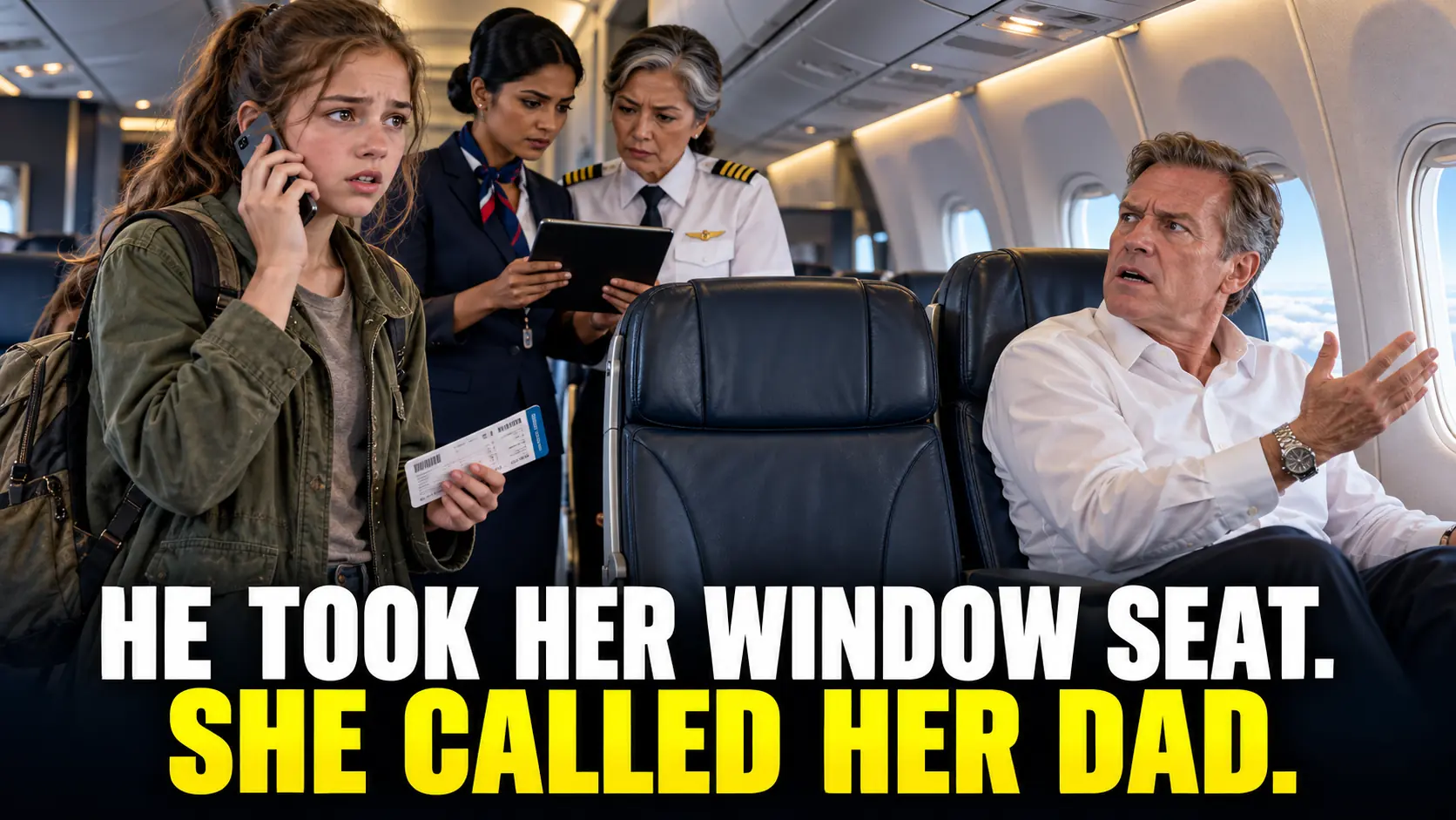 He Told a Fourteen-Year-Old Girl She Didn’t Belong in First Class—Then the Crew Found a Note in His Reservation