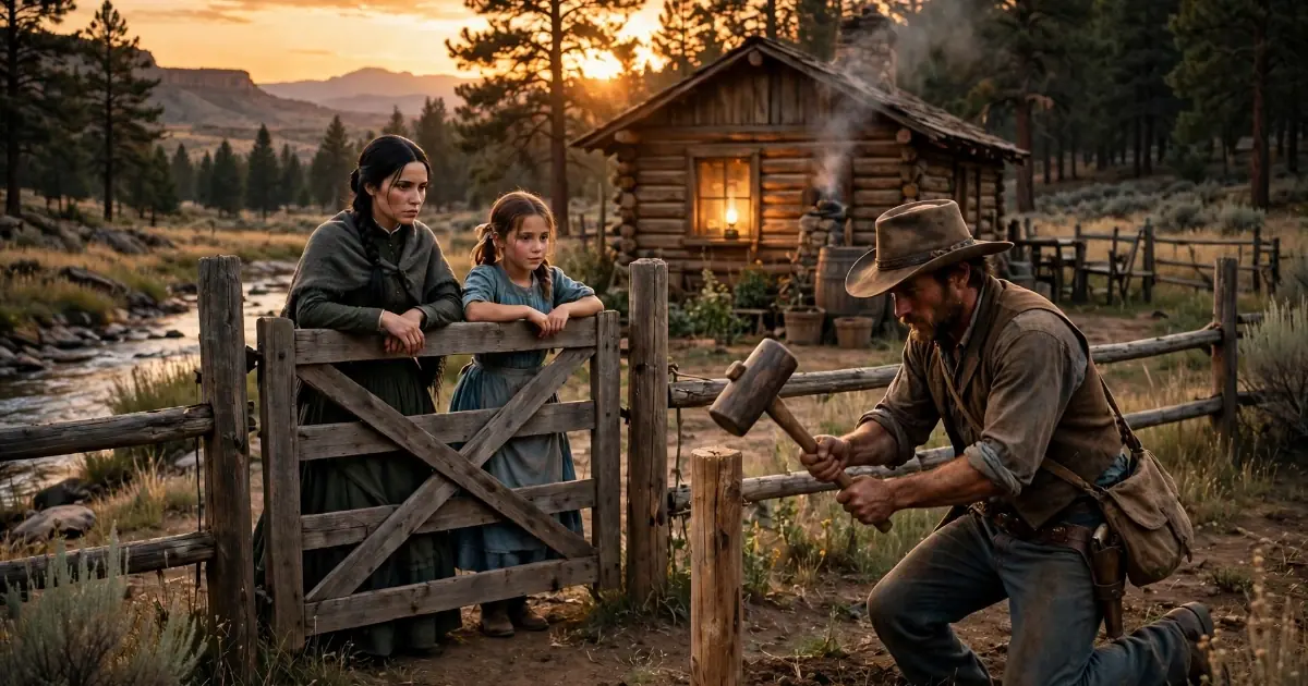 The Fence That Kept Home In: A Drifting Cowboy, Two Orphaned Sisters on Cottonwood Creek, and the Night He Slept Whole for the First Time in Ten Years