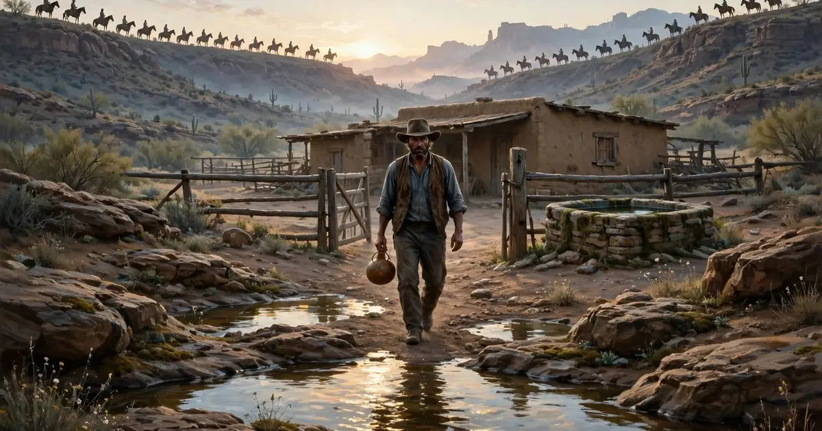 He Gave Water to a Dying Apache Scout at Dusk — By Sunrise, Hundreds of Warriors Surrounded His Ranch and the Cavalry Was Riding Into a Trap