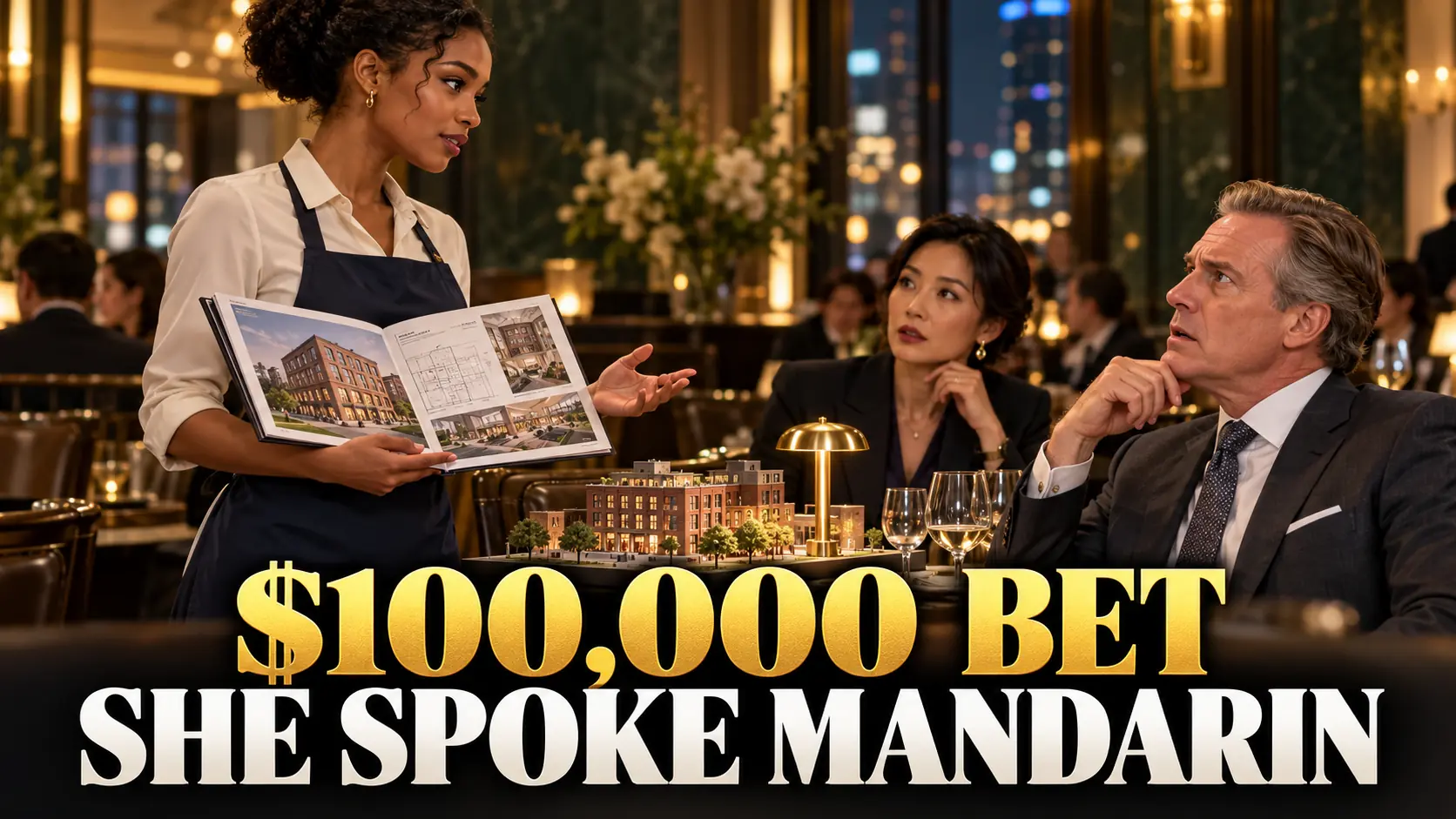 He Bet a Waitress $100,000 She Couldn’t Speak Mandarin—Then She Questioned the Deal on His Table