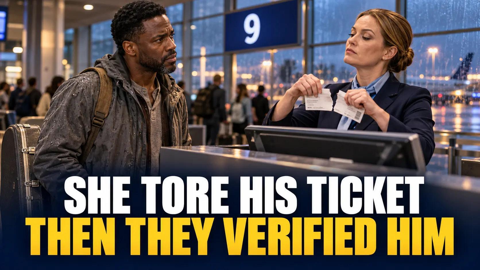 She Tore His Boarding Pass—Then the Airport Verified the Passenger She Had Dismissed