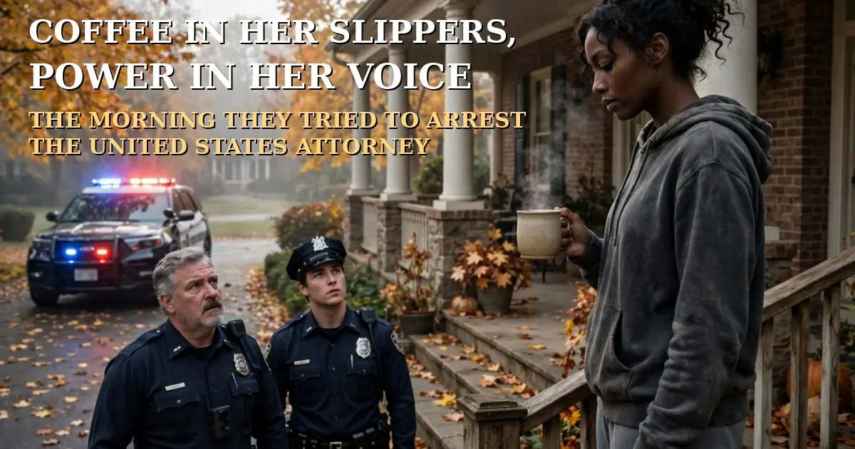 COFFEE IN HER SLIPPERS, POWER IN HER VOICE: THE MORNING THEY TRIED TO ARREST THE UNITED STATES ATTORNEY