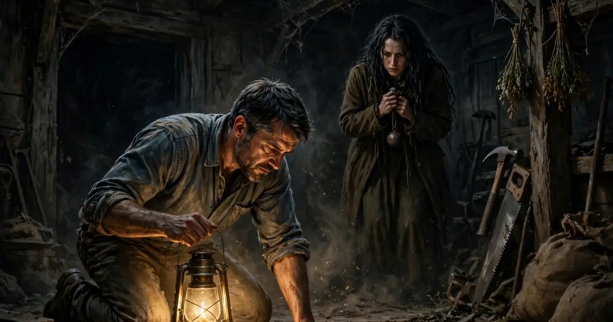 He Cut a Tiny Iron Sphere From the Dying Stranger's Neck to Save Her — That Night, Something Knocked Three Times Beneath His House
