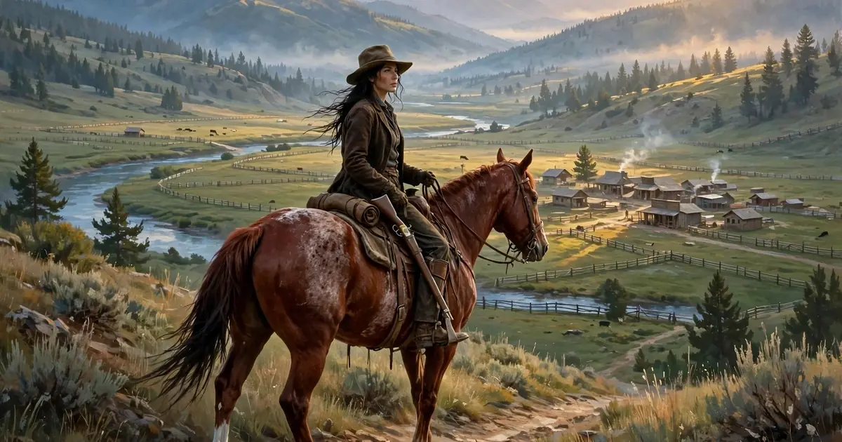 A Stranger Rode Into the Valley on a Red Roan Mare — No One Knew She Was the Daughter of the Family They Burned Out Eight Years Ago