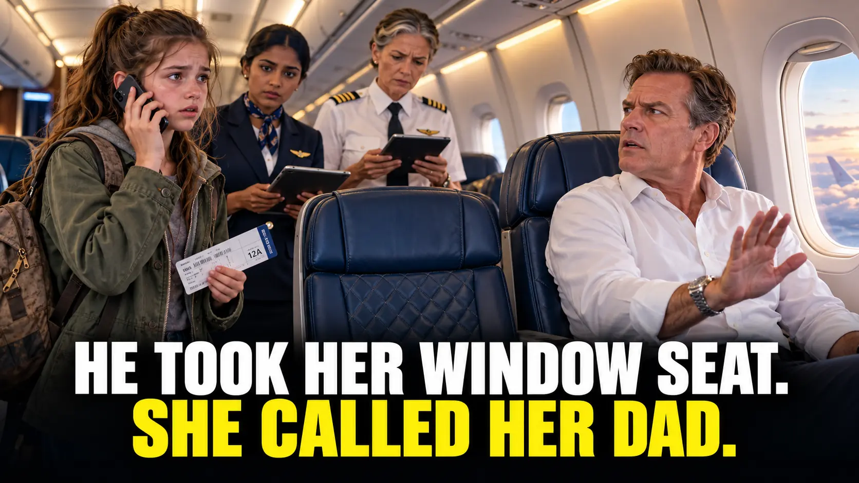 He Told a Fourteen-Year-Old Girl She Didn’t Belong in First Class—Then the Crew Found an Instruction to Give Away Her Seat