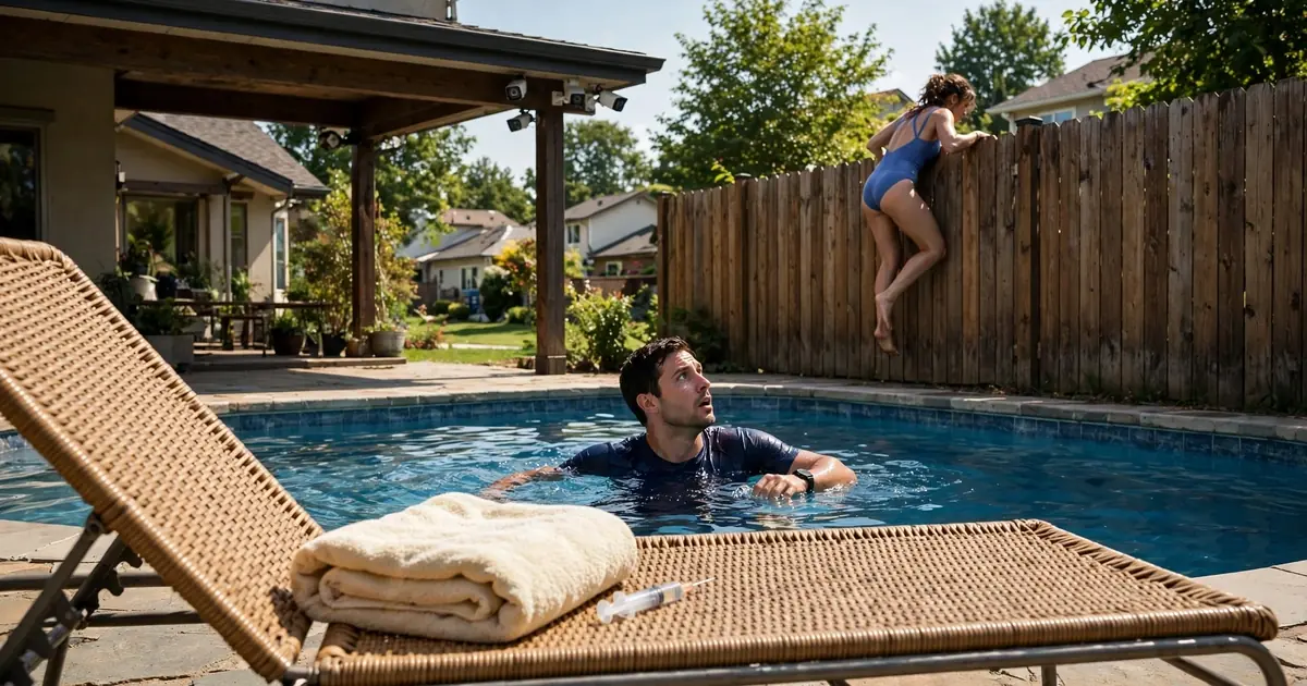 My HOA President Climbed Into My Pool With a Syringe — Then Four Porch Cameras Showed Everyone Who Brought It